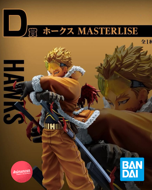 Hawks Masterlise Ichiban Kuji Figure – 26cm My Hero Academia PVC Statue with Wings | Official Bandai Collectible