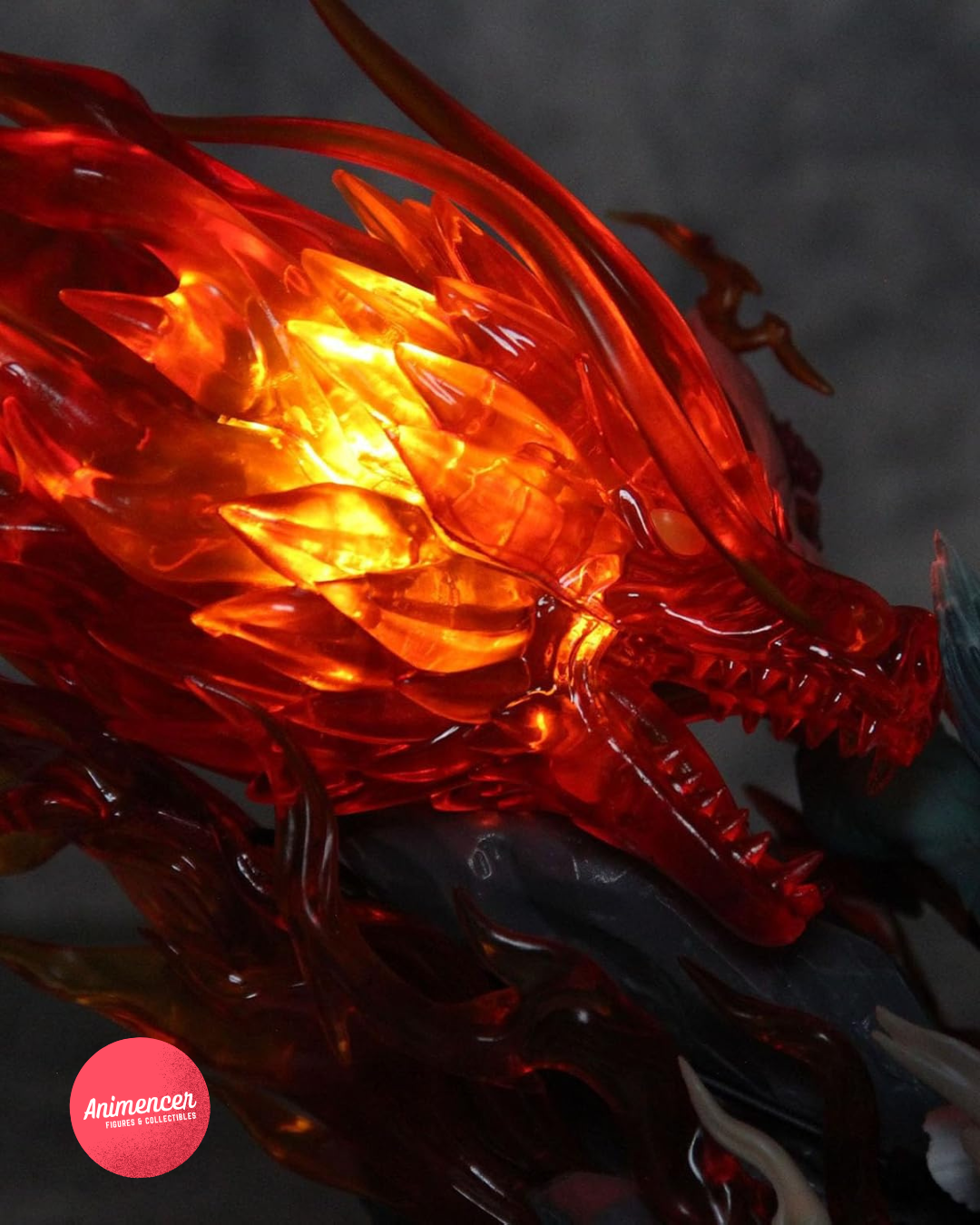 Might Guy Eight Gates Figure – 19cm Naruto Final Form PVC Statue | Flame Effect Collectible Model