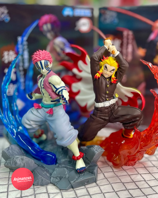 SEGA Demon Slayer Figure – Rengoku Shinjurou & Akaza 18cm | Flame & Battle Effect Collectibles