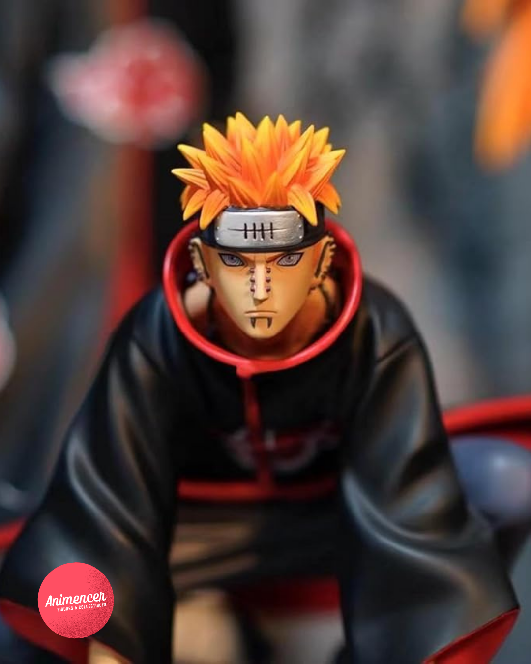 Six Paths of Pain Figure Set – Naruto Akatsuki 6 Body Statue Display (Scene Base Included)