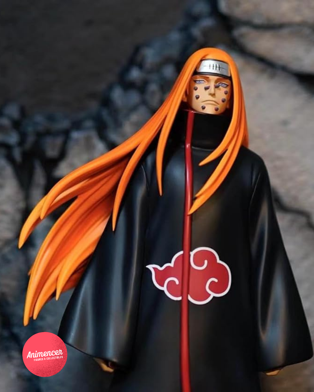 Six Paths of Pain Figure Set – Naruto Akatsuki 6 Body Statue Display (Scene Base Included)