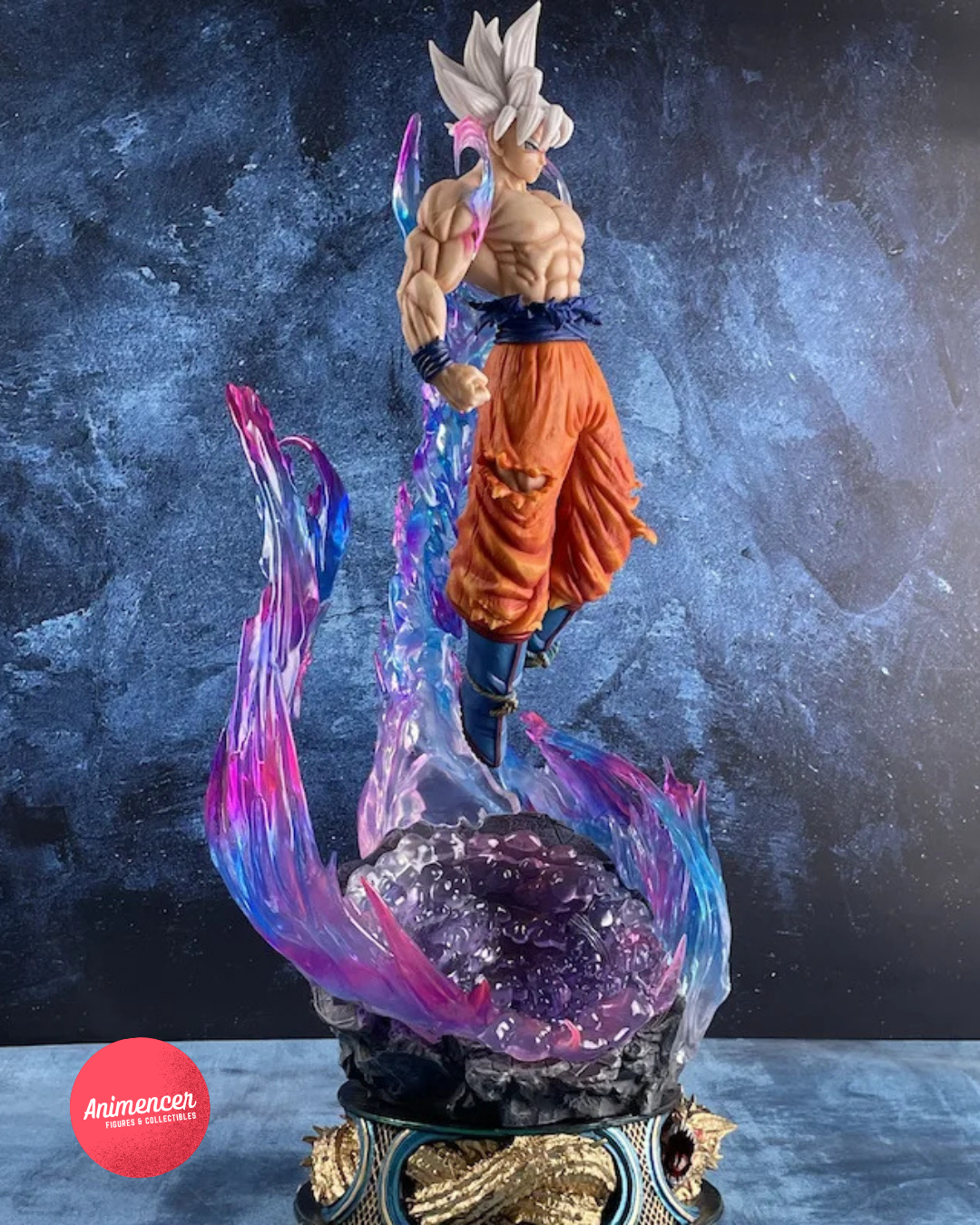 Ultra Instinct Goku Figure – 53cm Migatte no Gokui Dragon Ball Super Statue (LED Base)