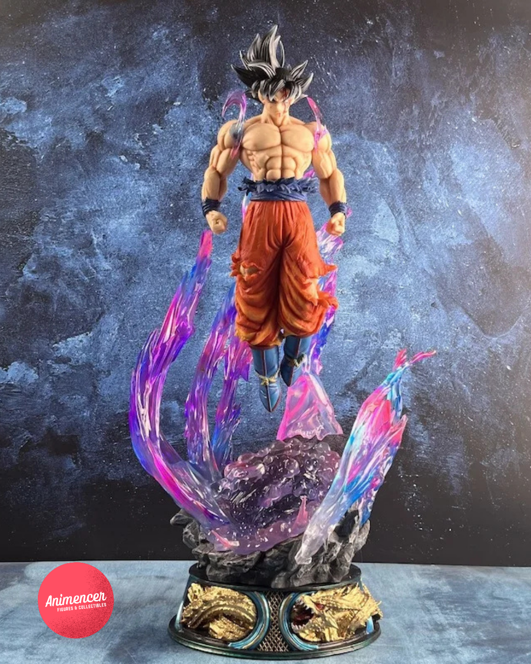 Ultra Instinct Goku Figure – 53cm Migatte no Gokui Dragon Ball Super Statue (LED Base)