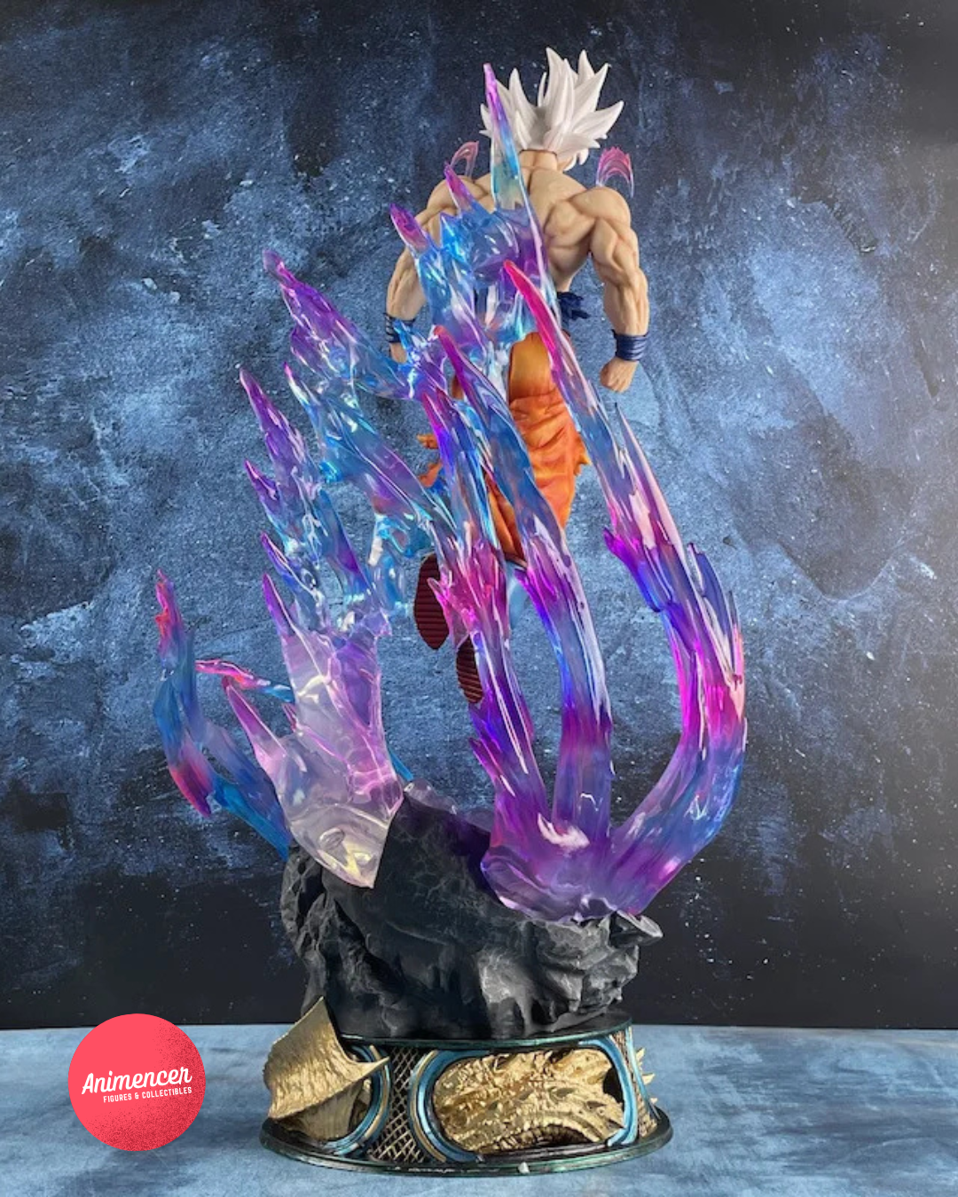 Ultra Instinct Goku Figure – 53cm Migatte no Gokui Dragon Ball Super Statue (LED Base)