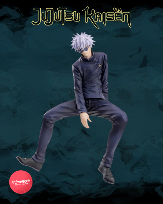 Gojo & Geto Sitting Figure – Jujutsu Kaisen 9cm PVC Statue | Prison Realm Diorama