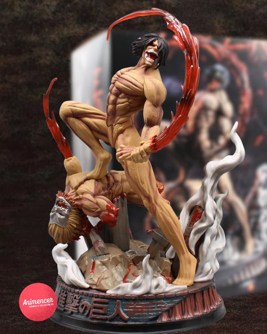Eren Jaeger Titan Form Figure – Attack on Titan Combat PVC Statue | Shingeki no Kyojin Collectible