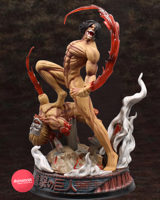 Eren Jaeger Titan Form Figure – Attack on Titan Combat PVC Statue | Shingeki no Kyojin Collectible