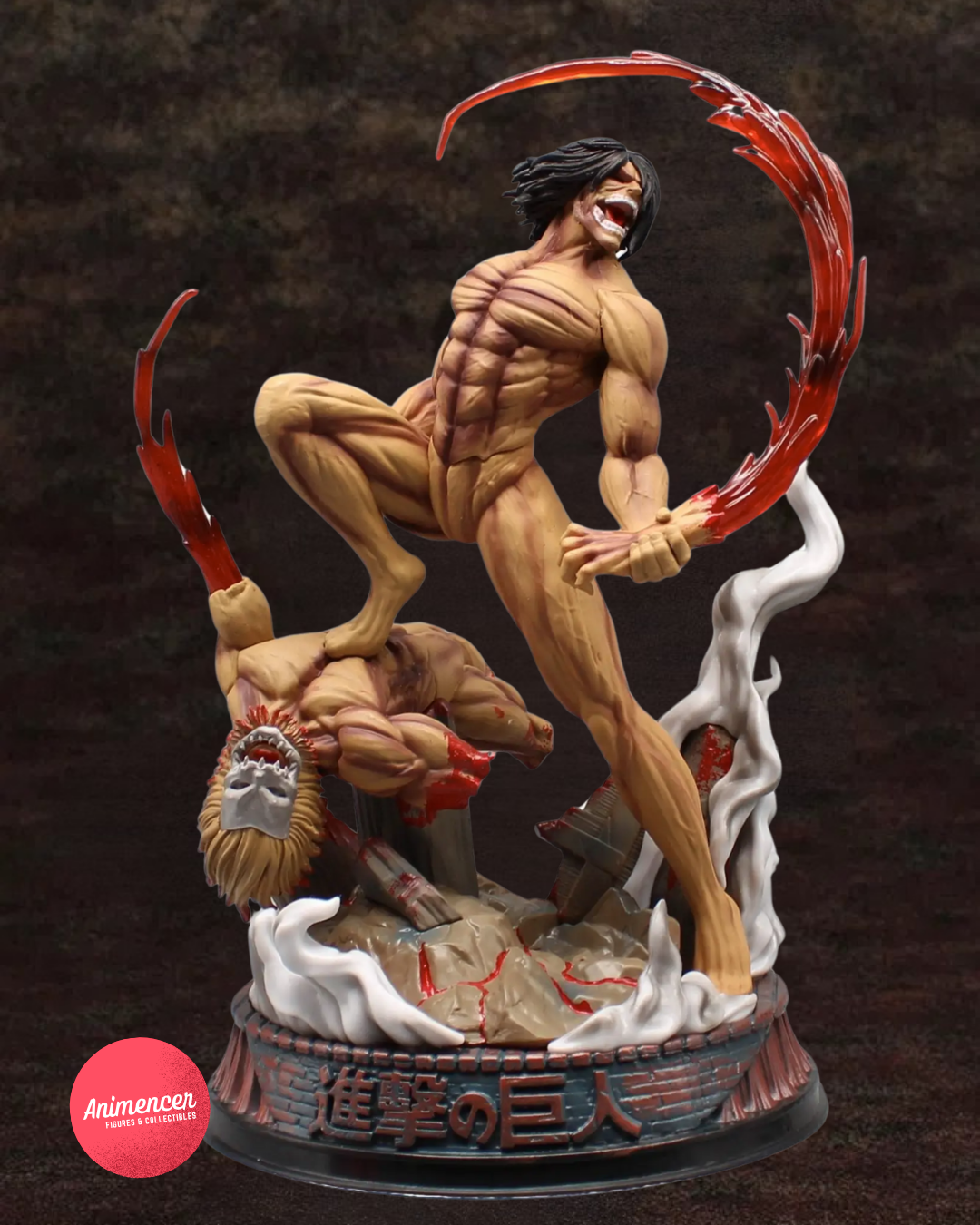 Eren Jaeger Titan Form Figure – Attack on Titan Combat PVC Statue | Shingeki no Kyojin Collectible