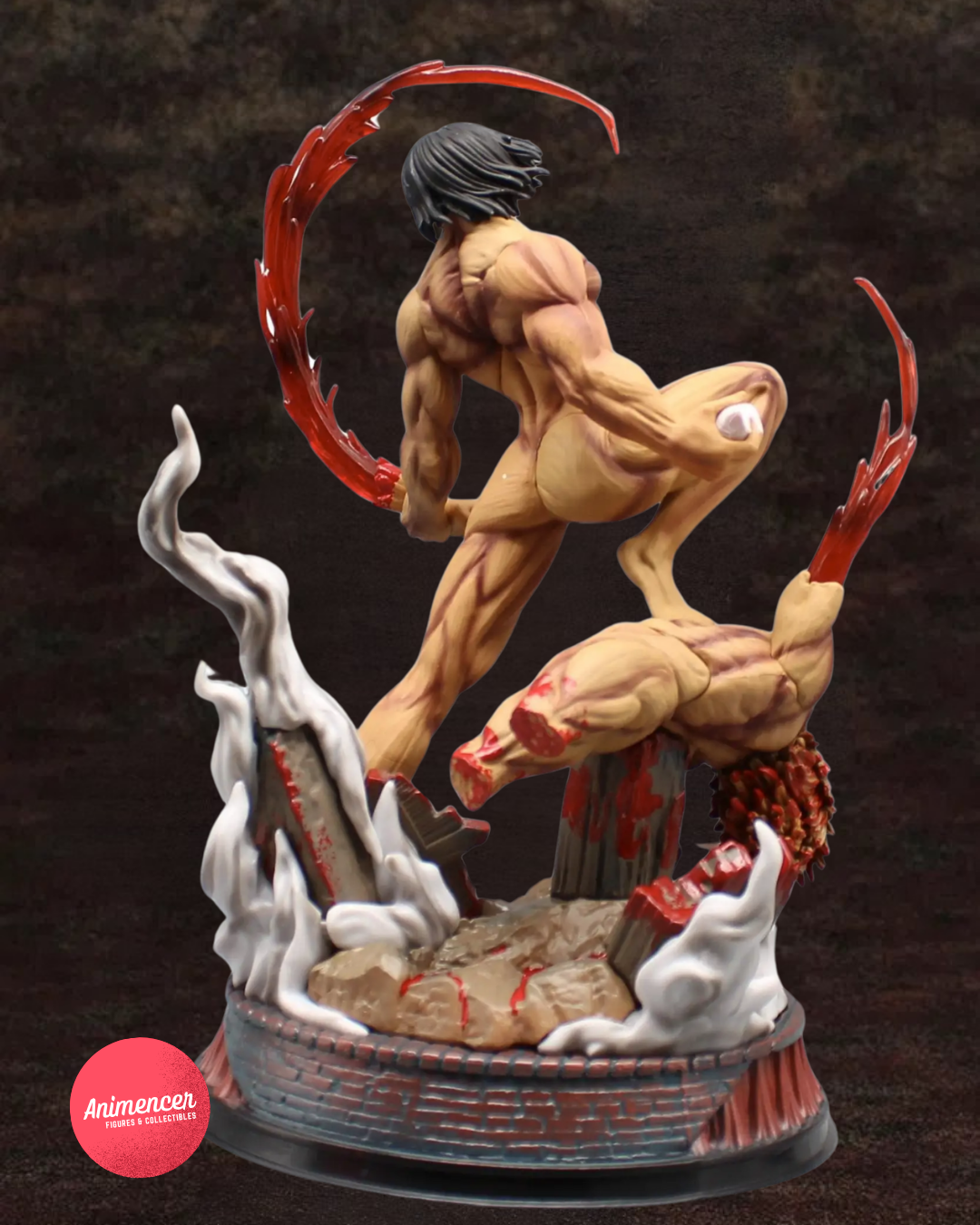 Eren Jaeger Titan Form Figure – Attack on Titan Combat PVC Statue | Shingeki no Kyojin Collectible