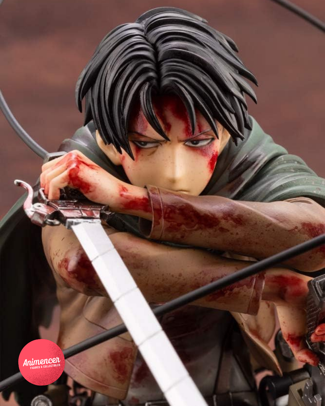 Levi Ackerman ARTFX J Statue – 1/7 Scale Wounded Pose (18cm) | Attack on Titan Figure by Kotobukiya