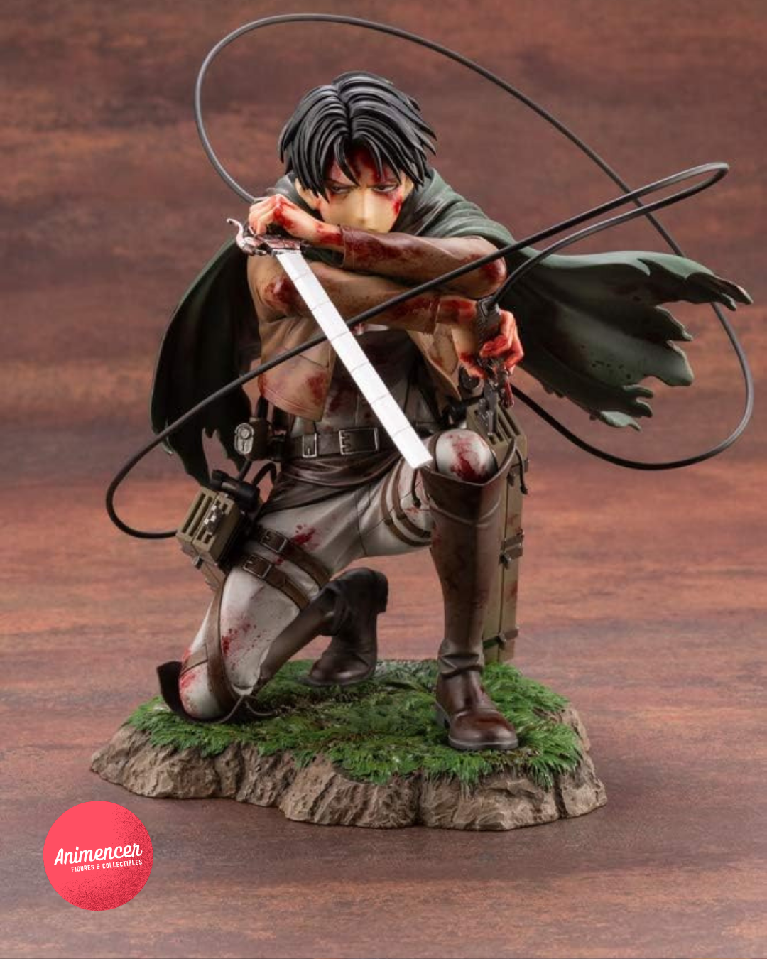 Levi Ackerman ARTFX J Statue – 1/7 Scale Wounded Pose (18cm) | Attack on Titan Figure by Kotobukiya
