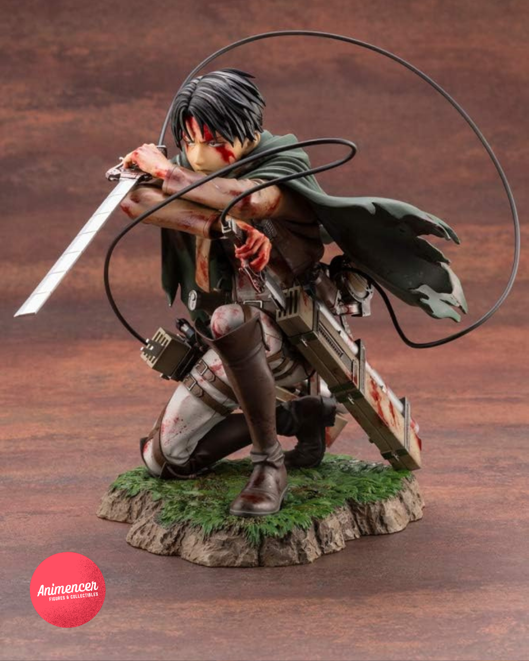 Levi Ackerman ARTFX J Statue – 1/7 Scale Wounded Pose (18cm) | Attack on Titan Figure by Kotobukiya