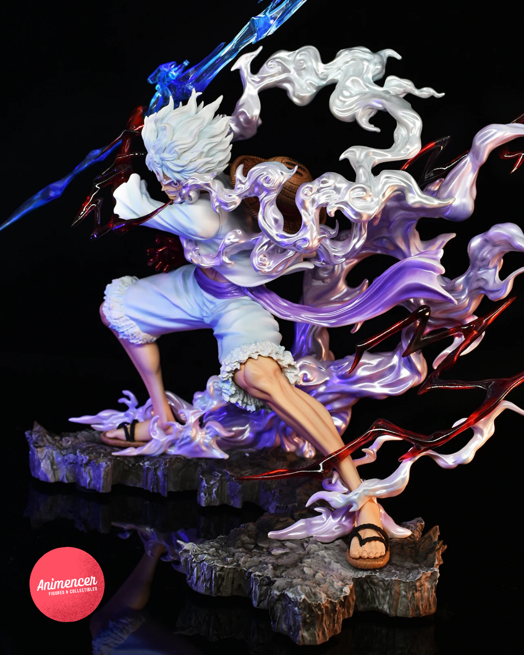 Luffy Gear 5 Sun God Nika Figure – Dynamic Energy Pose PVC Statue 28 cm| One Piece Anime Collectible
