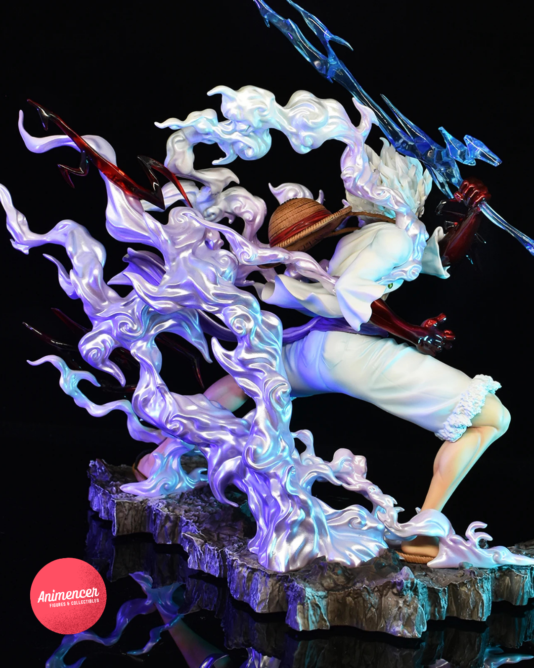 Luffy Gear 5 Sun God Nika Figure – Dynamic Energy Pose PVC Statue 28 cm| One Piece Anime Collectible