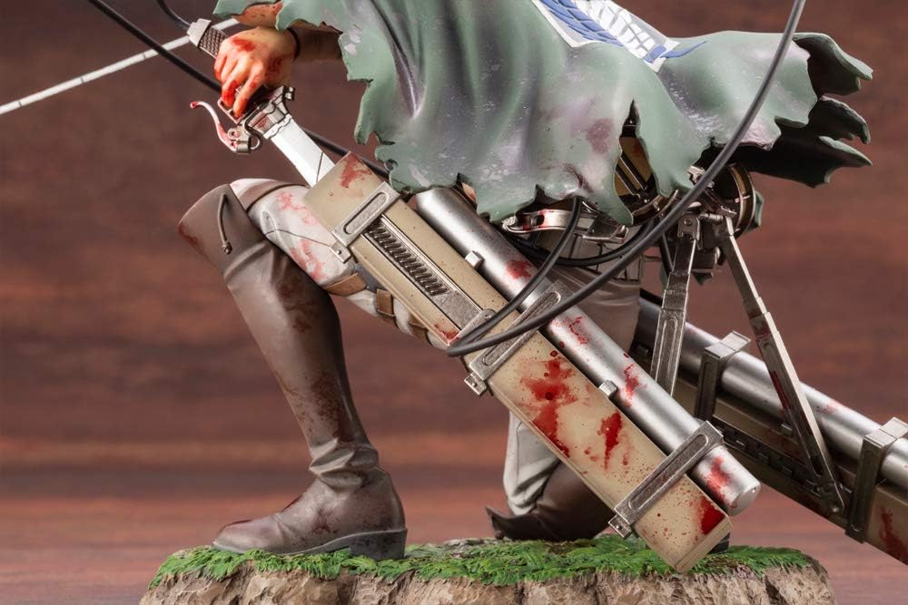Levi Ackerman ARTFX J Statue – 1/7 Scale Wounded Pose (18cm) | Attack on Titan Figure by Kotobukiya