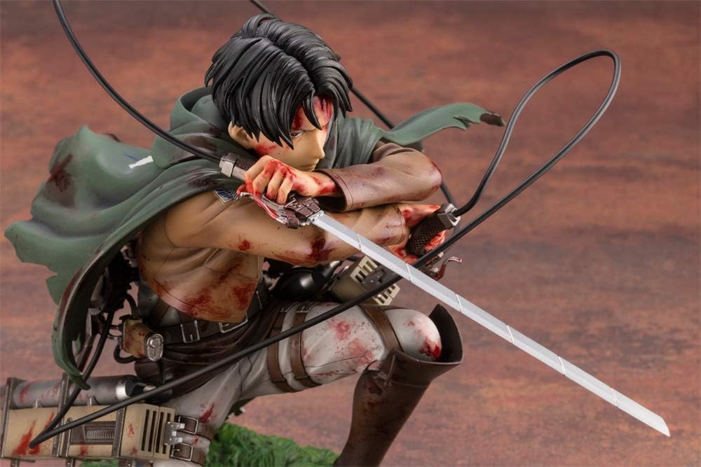 Levi Ackerman ARTFX J Statue – 1/7 Scale Wounded Pose (18cm) | Attack on Titan Figure by Kotobukiya