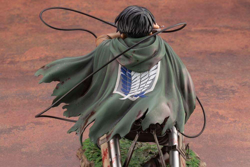 Levi Ackerman ARTFX J Statue – 1/7 Scale Wounded Pose (18cm) | Attack on Titan Figure by Kotobukiya