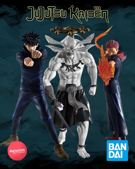 Jujutsu Kaisen Ichiban Kuji Megumi Fushiguro, Sukuna & Mahoraga Figure Set – Bandai Exclusive