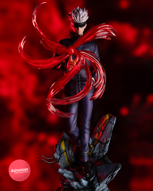 Gojo Satoru Figure – Jujutsu Kaisen Red Cursed Technique PVC Statue 28cm