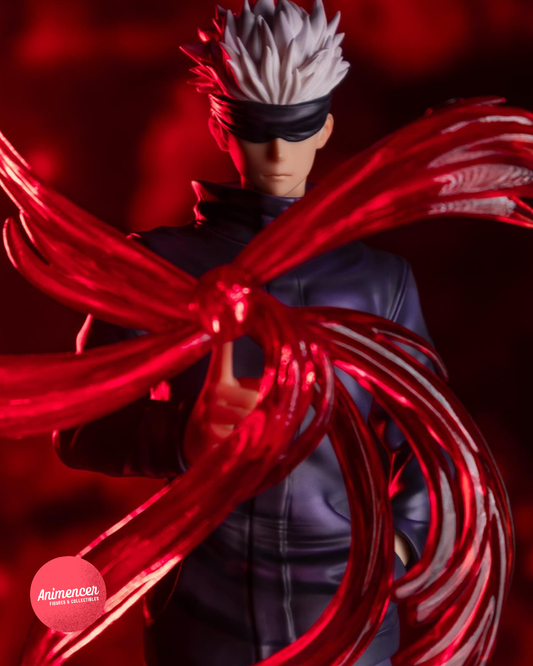 Gojo Satoru Figure – Jujutsu Kaisen Red Cursed Technique PVC Statue 28cm