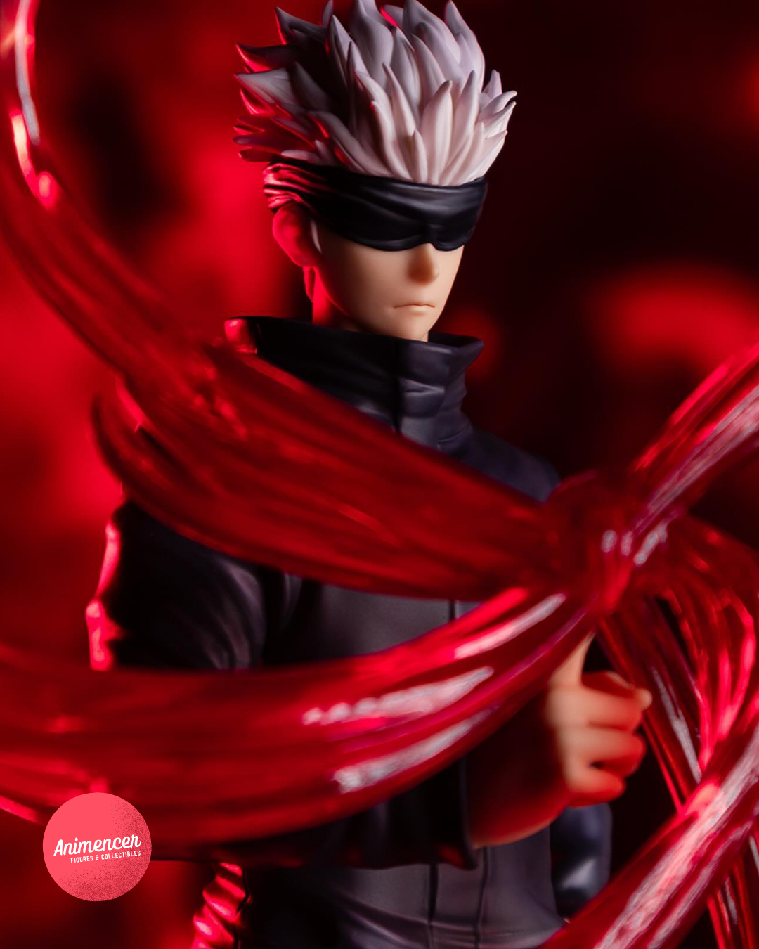 Gojo Satoru Figure – Jujutsu Kaisen Red Cursed Technique PVC Statue 28cm