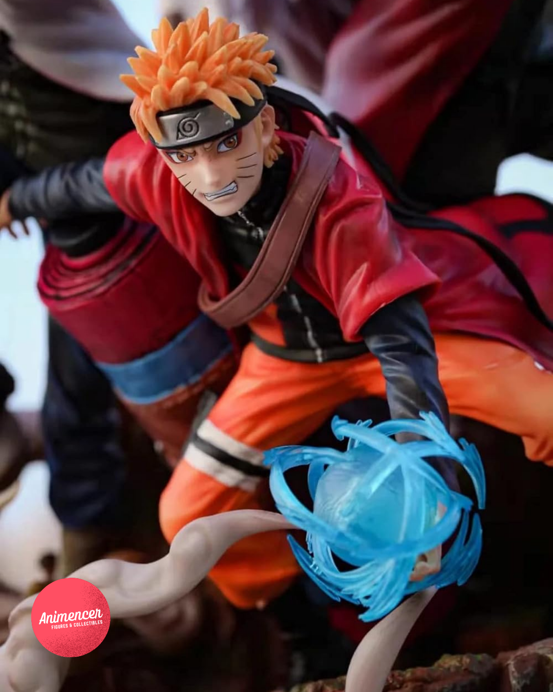 Naruto Uzumaki, Jiraiya & Minato Namikaze Triple Figure – 41cm PVC Statue | Rasengan Action Scene