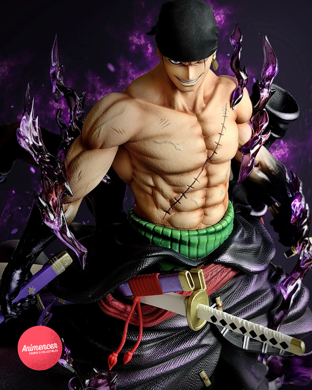 Roronoa Zoro Enma Aura Figure – One Piece 25cm PVC Action Statue | Three-Sword Style Edition