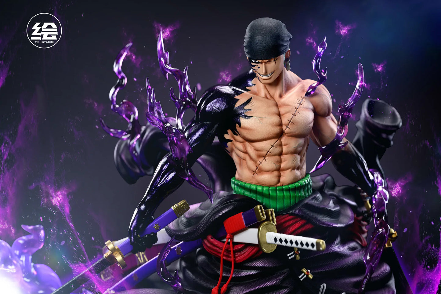 Roronoa Zoro Enma Aura Figure – One Piece 25cm PVC Action Statue | Three-Sword Style Edition