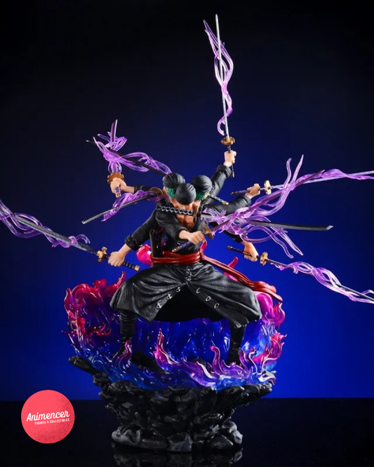 Zoro Action Figure – Roronoa Zoro Nine Sword Style PVC Statue 14cm | One Piece Anime Collectible