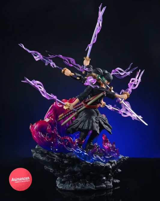 Zoro Action Figure – Roronoa Zoro Nine Sword Style PVC Statue 14cm | One Piece Anime Collectible