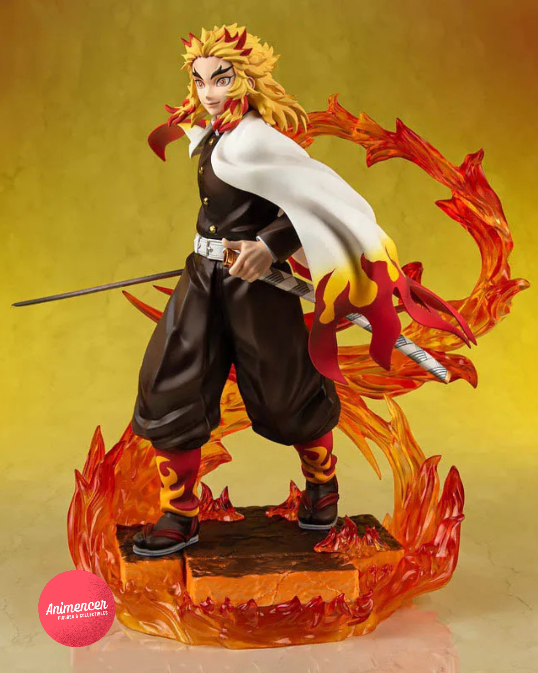 MegaHouse G.E.M Rengoku Kyoujurou Figure – 21cm Kimetsu No Yaiba Demon Slayer PVC Statue