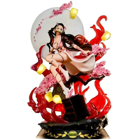 Kamado Nezuko Light-Up LED Anime Figure – Demon Slayer 42cm Statue