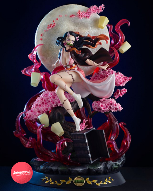 Kamado Nezuko Light-Up LED Anime Figure – Demon Slayer 42cm Statue