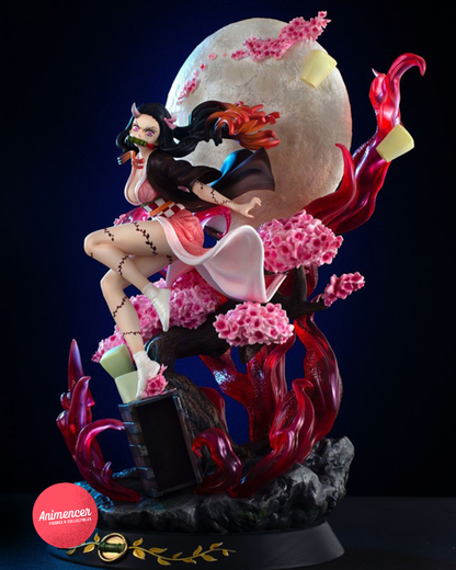 Kamado Nezuko Light-Up LED Anime Figure – Demon Slayer 30cm Statue