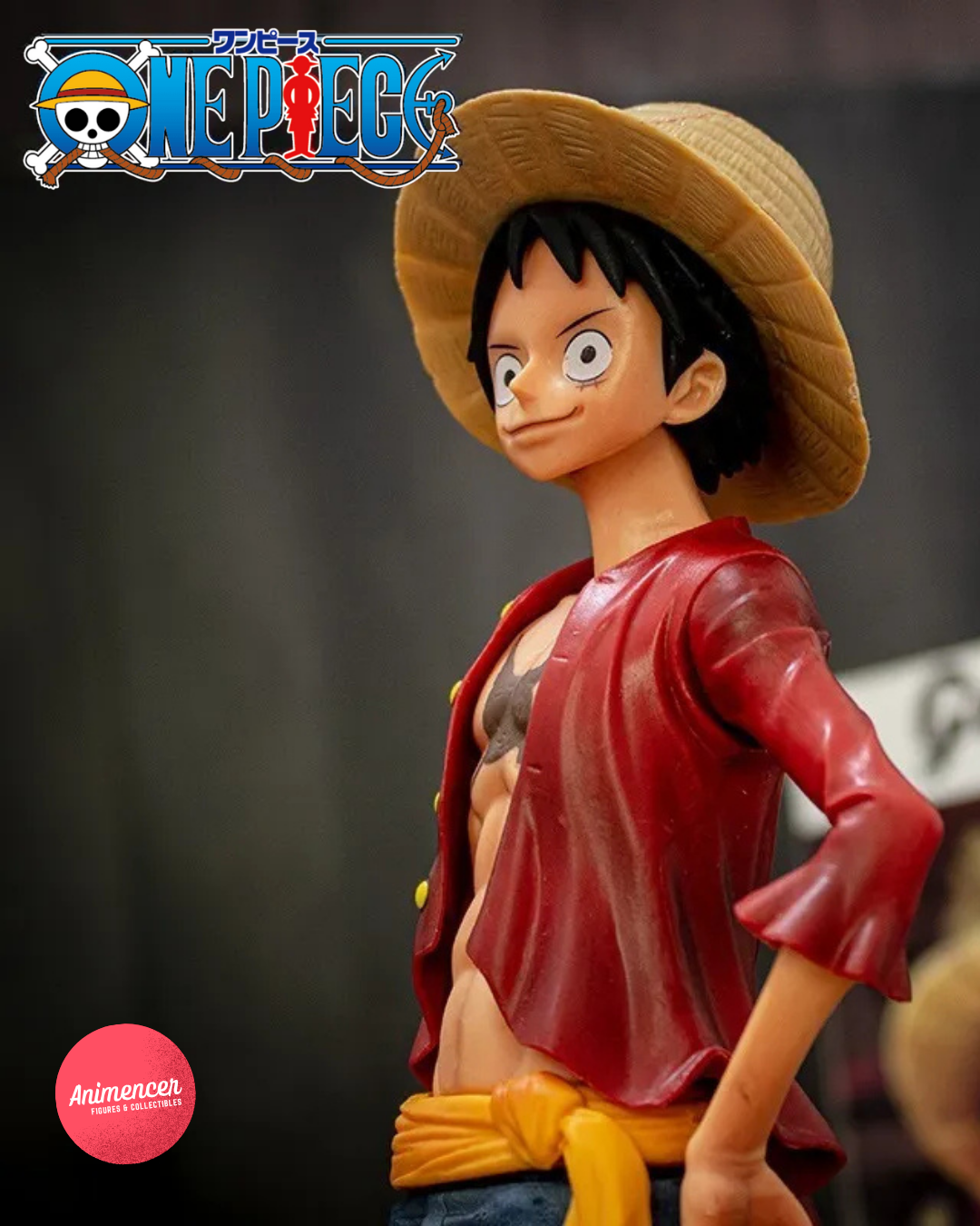 Luffy Action Figure – One Piece Anime Statue with 2 Interchangeable Faces | Assembling PVC Model