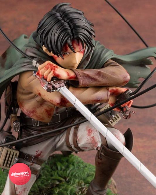 Levi Ackerman ARTFX J Statue – 1/7 Scale Wounded Pose (18cm) | Attack on Titan Figure by Kotobukiya