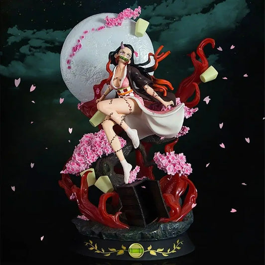 Kamado Nezuko Light-Up LED Anime Figure – Demon Slayer 42cm Statue