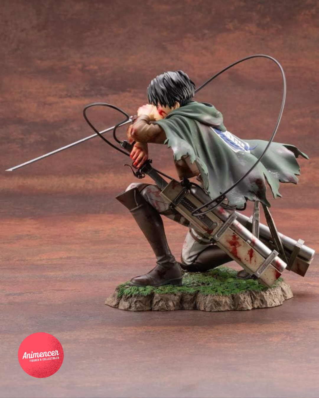 Levi Ackerman ARTFX J Statue – 1/7 Scale Wounded Pose (18cm) | Attack on Titan Figure by Kotobukiya