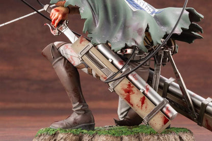 Levi Ackerman ARTFX J Statue – 1/7 Scale Wounded Pose (18cm) | Attack on Titan Figure by Kotobukiya