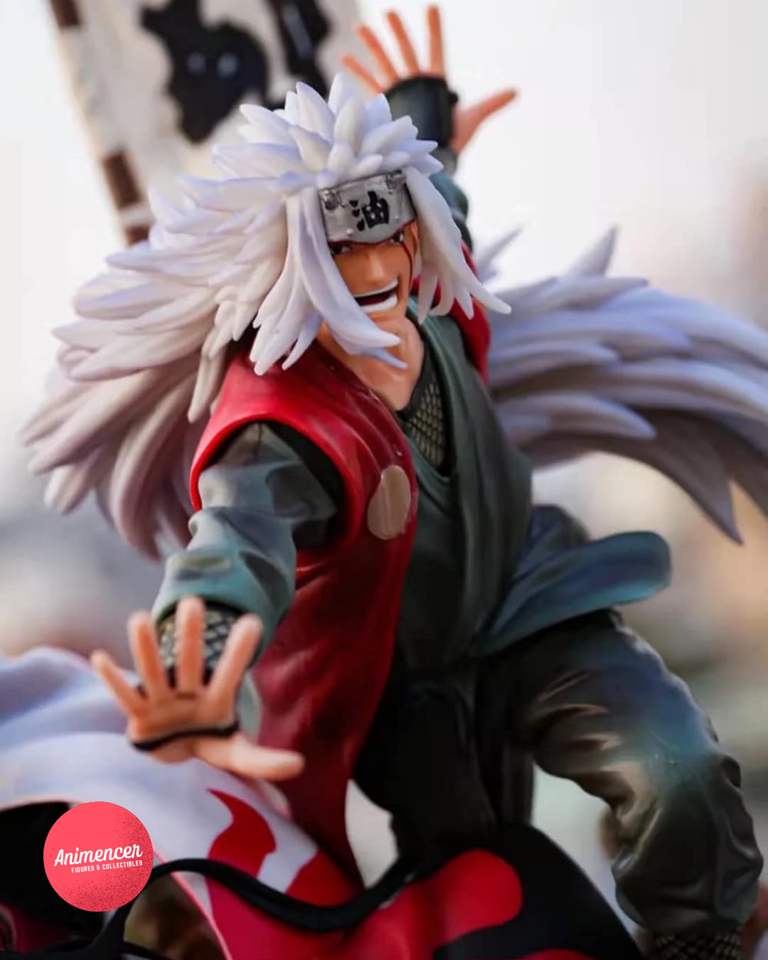Naruto Uzumaki, Jiraiya & Minato Namikaze Triple Figure – 41cm PVC Statue | Rasengan Action Scene