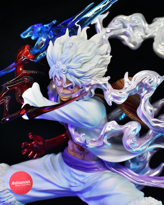 Luffy Gear 5 Sun God Nika Figure – Dynamic Energy Pose PVC Statue 28 cm| One Piece Anime Collectible
