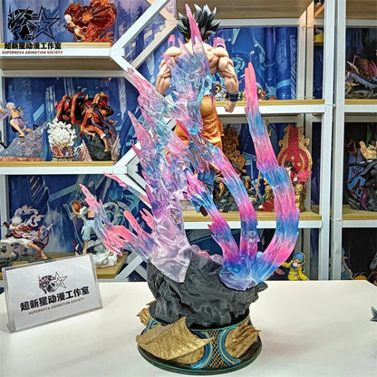 Ultra Instinct Goku Figure – 53cm Migatte no Gokui Dragon Ball Super Statue (LED Base)