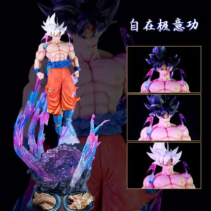 Ultra Instinct Goku Figure – 53cm Migatte no Gokui Dragon Ball Super Statue (LED Base)