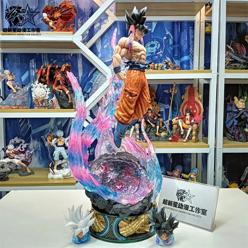 Ultra Instinct Goku Figure – 53cm Migatte no Gokui Dragon Ball Super Statue (LED Base)